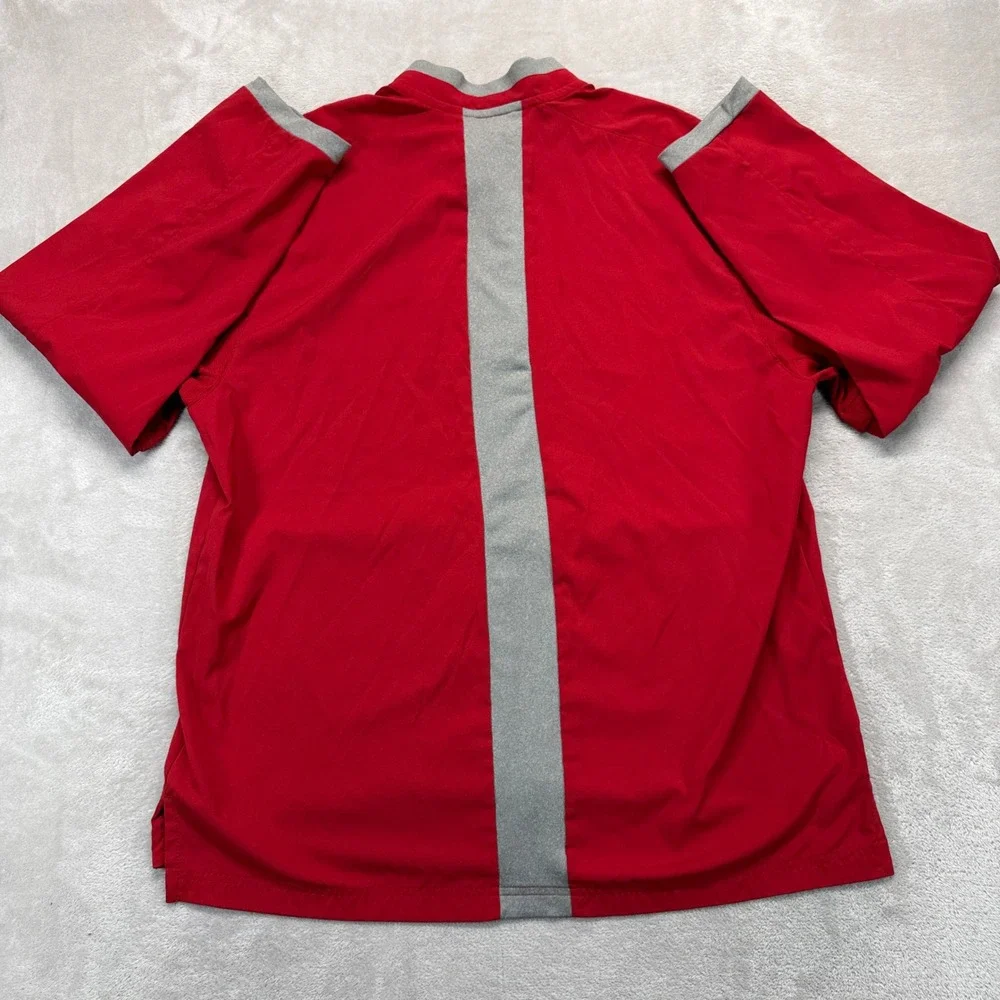 Louisville Cardinals Pullover Men L Red Adidas Windbreaker Baseball College NCAA